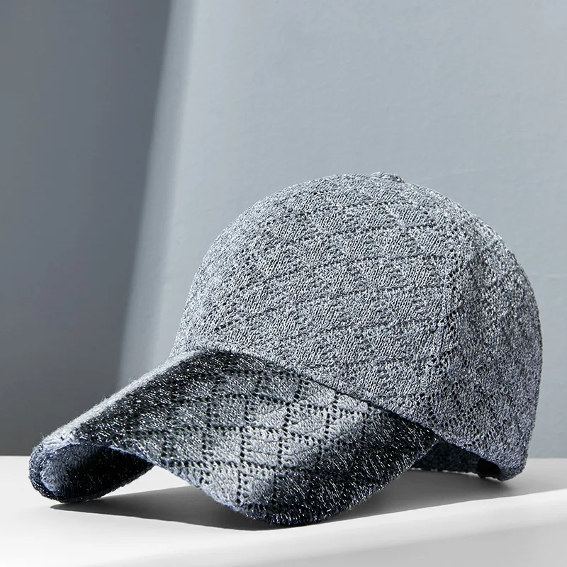

Spring and Summer Unisex Caps Fashion Color Matching Personality Gradient Woven Hollow Breathable Sunscreen Baseball Cap