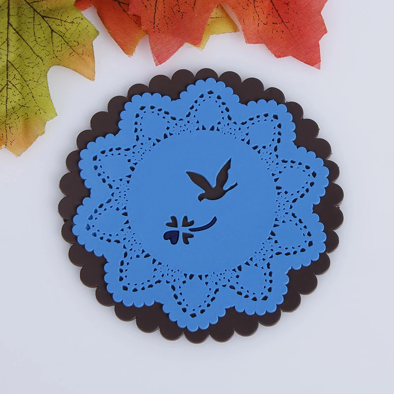 Подставки для напитков из ПВХ креативные подставки кофейных кружек термостойкие