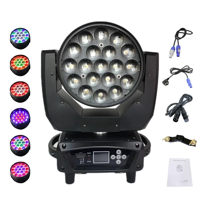Free delivery of 19X15 focusing stain lights bee eye stage lights full color four-in-one dj disco party dance