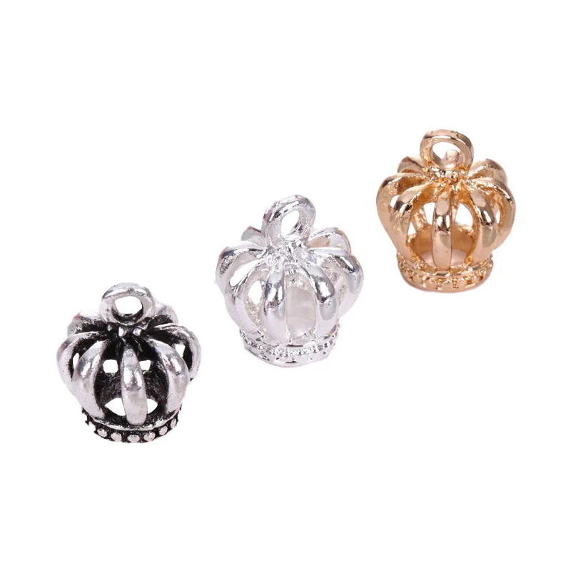 

5pcs Crown Pendant Three Dimensional Hollow Alloy Charms DIY Making Necklace Earrings Bracelet Jewelry Accessories