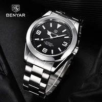 benyar design 2021 new top luxury men automatic mechanical business watchmulti functional waterproof alloy strap luminous watch
