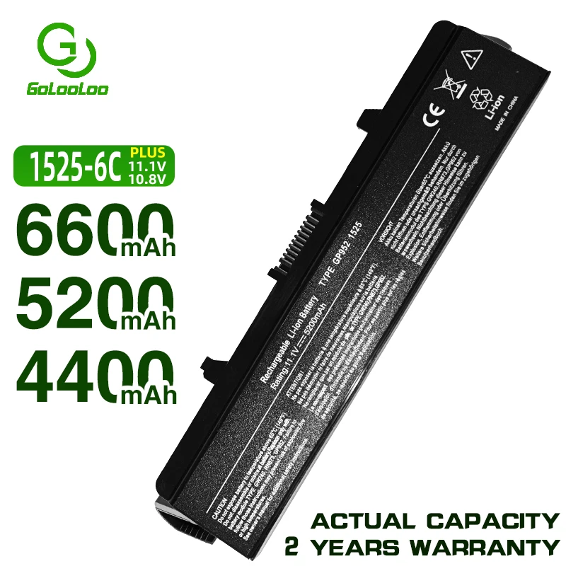Golooloo 11 1 v ноутбук Батарея для Dell Inspiron 1525 1545 1526 Vostro 500 CR693 D608H GP952 GP252 GW240 GW241 WK380 WK381|battery