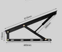 bed frame support rod adjustable gas spring hinges for folding furniture bed and sofa a01