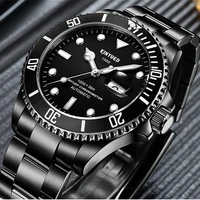 kinyued men mechanical watch top brand luxury automatic watch business stainless steel waterproof watch men relogio masculino