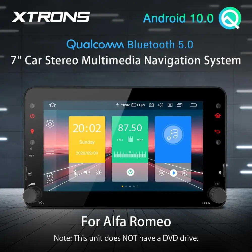 XTRONS 7&quot Android 10.0 Car Multimedia Stereo Player GPS For Alfa Romeo 159 939 Brera Spider 2006 2007 2008 2009 2010 NO DVD |