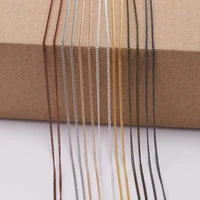 5mlot 1 3 2 5mm goldbronze plated bulk fine necklace chains for diy jewelry making findings materials handmade accessories
