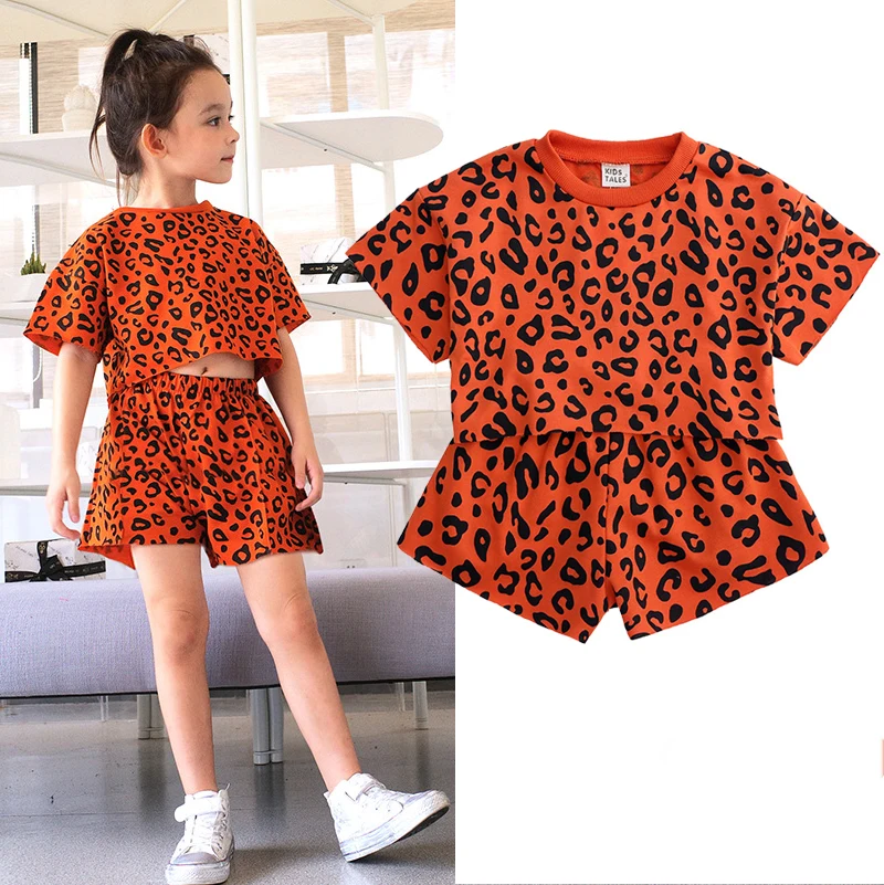 Летняя одежда для девочек маленьких летние шорты топ + штаны 2 предмета