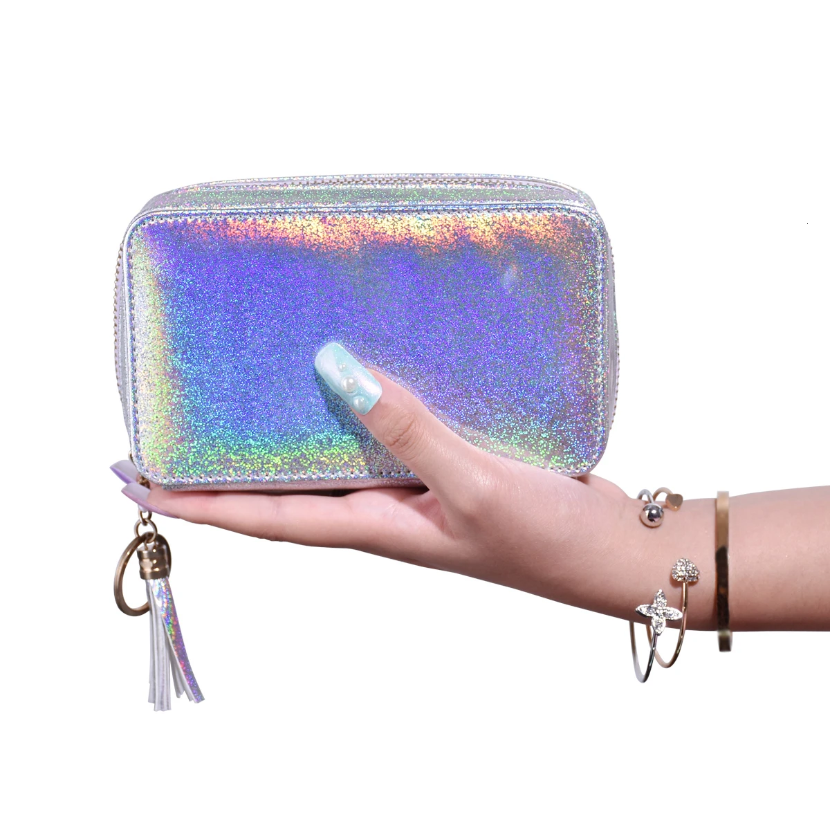 BEAUTYBIGBANG 24 слота голографическая пластина для ногтей держатель шаблон для ногтей чехол сумка для хранения Круглый прямоугольный, для нейл-арта тарелка-Органайзер