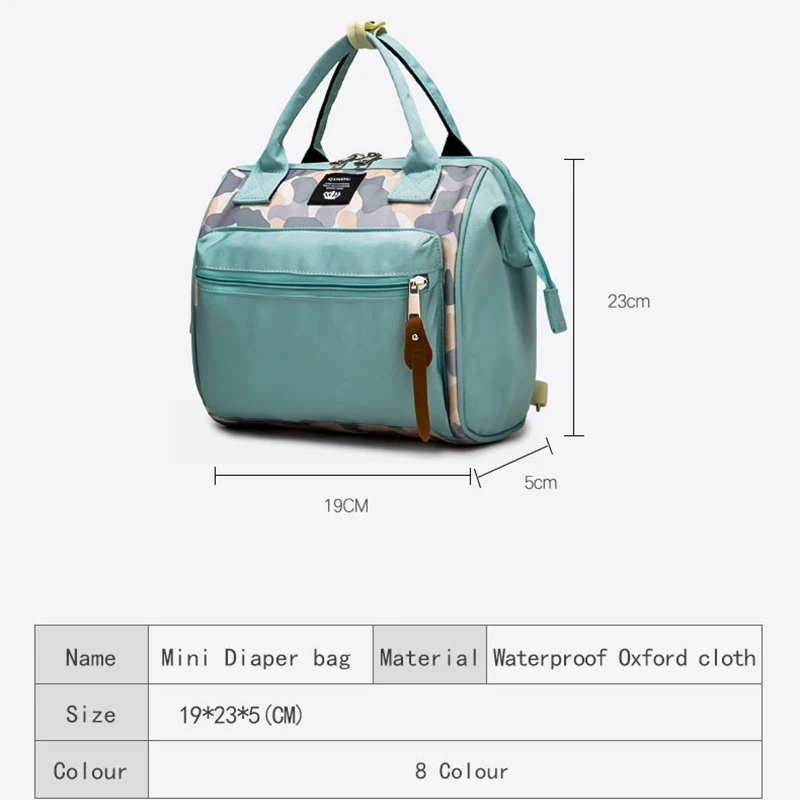 

Diaper Bag Backpack Mini Portable Crossbody Waterproof Lightweight 0.38kg Mommy Short Trip Baby Milk Powder Care Women Handbags