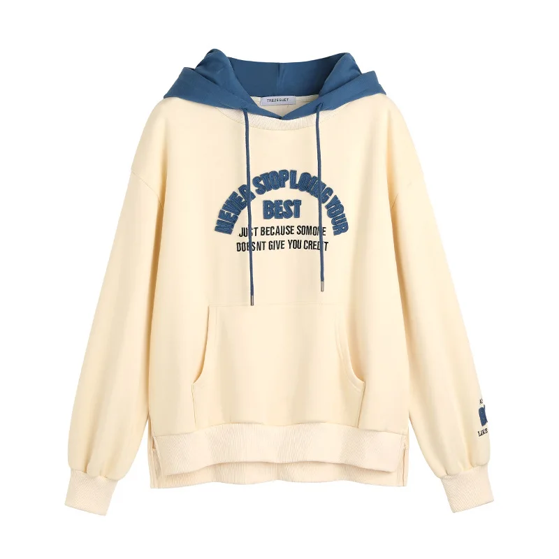 

2021 Fashion Women Hoodie Casual Loose Printed Long Sleeve Hoodies Hooded Sweatshirts Top With Pocket
