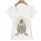 Женская футболка с принтом в стиле Харадзюку, с изображением Будды, мандалы, лотоса, с коротким рукавом, 2020