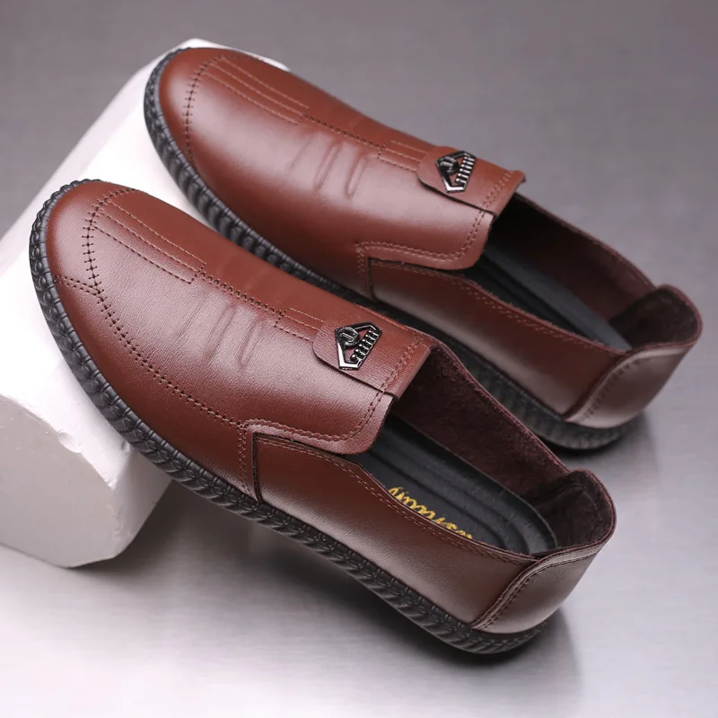 Туфли Mazefeng мужские из лакированной кожи роскошные брендовые Повседневные