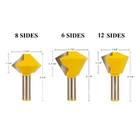 3pcs 12mm 12 inch 12 7mm multi sided glue joint router bits set 8 12 16 joints tenon milling cutter for wood woodworking 03065