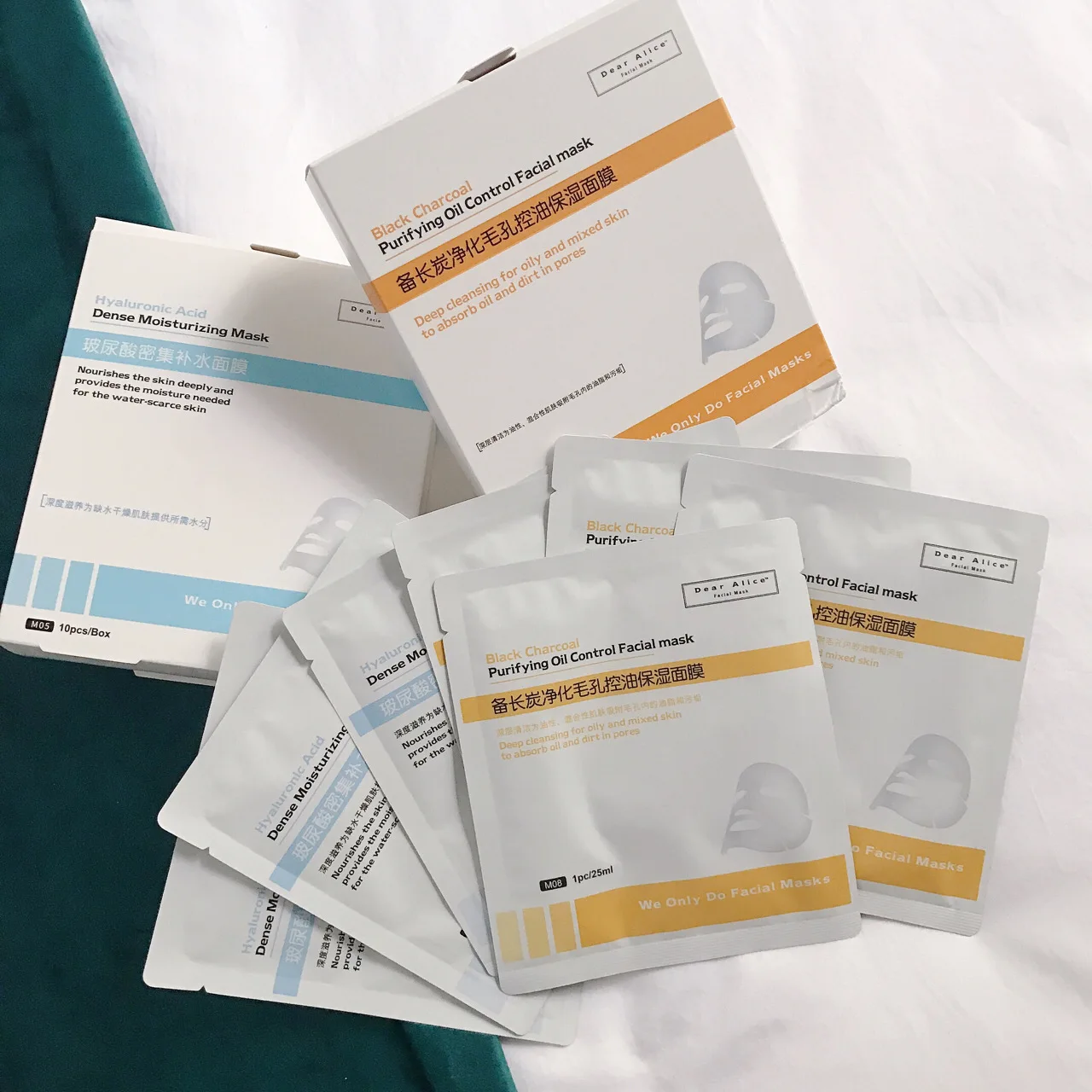 

Dear Alice Black Binchota Purifying Oil Control Facial Mask Deep Pore Clean Moisturizing Skin Care Charcoal Absorb Dirt 10PC