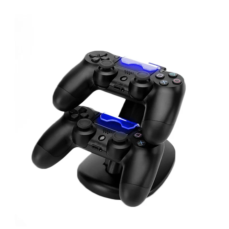 Игровой контроллер Ps4 двойная Подставка для зарядки USB Прямой кронштейн