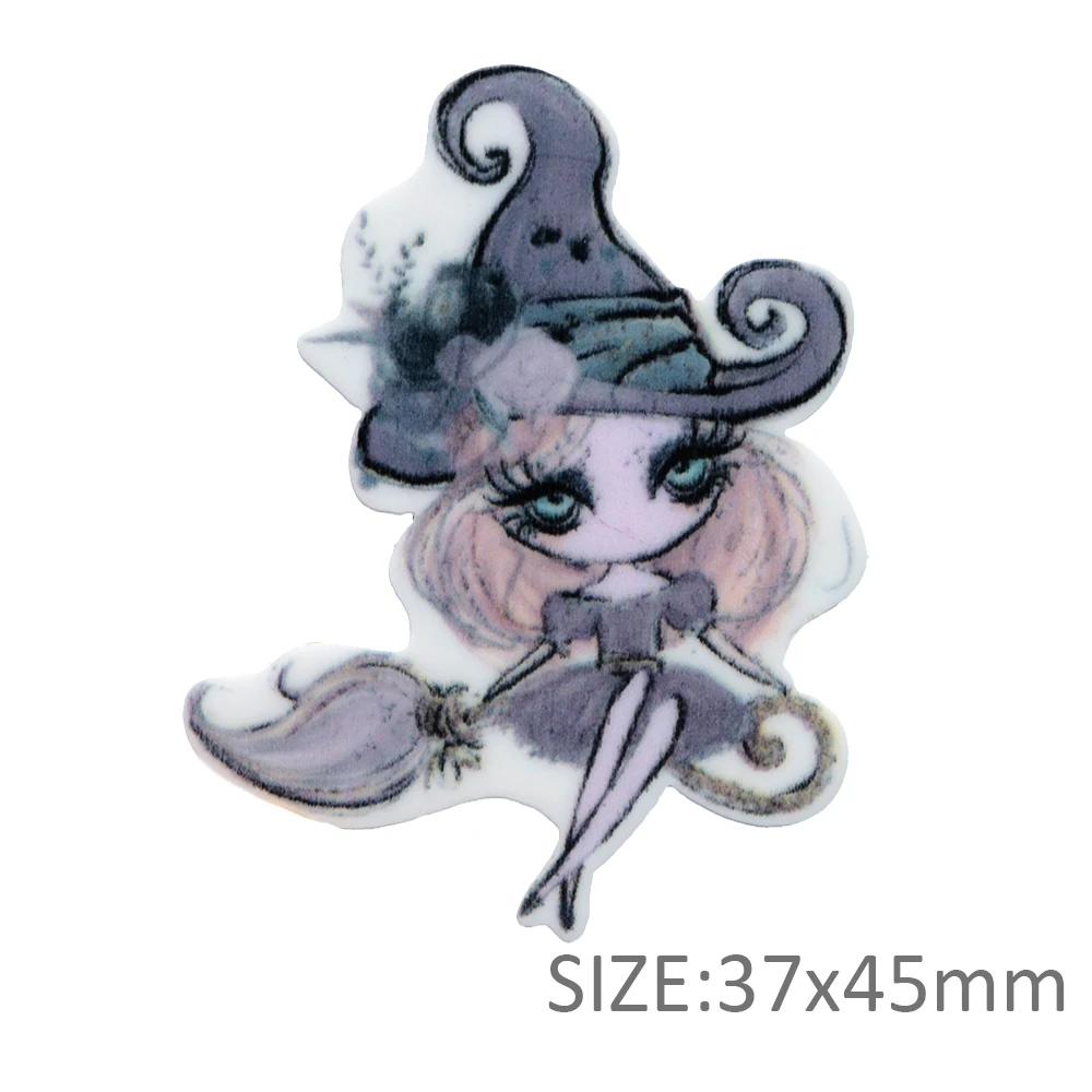 5 шт./лот милая девочка Русалка Единорог Блестящий плоский полимер акриловый