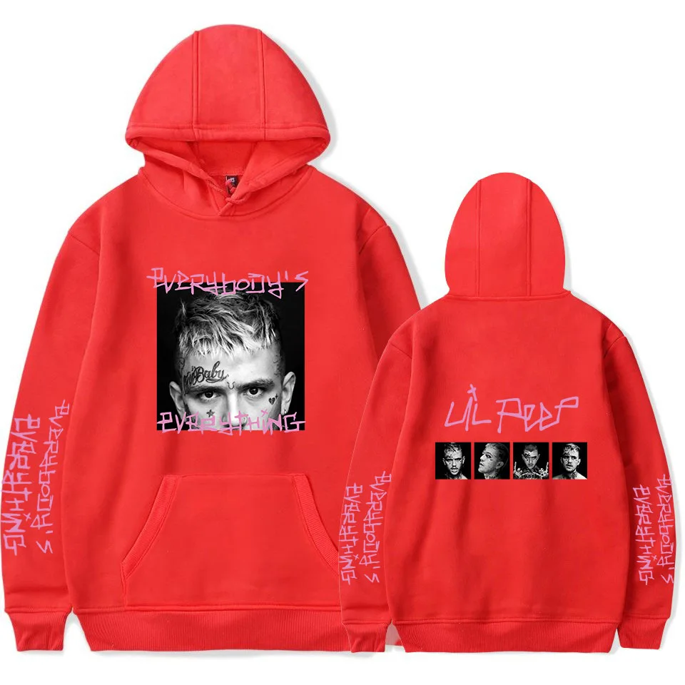 

lil peep Men Women Fleece Hoodies Sweatshirt Harajuku Printed Loose Warm Pullovers Letter Pattern Casual Autumn Winter Tops