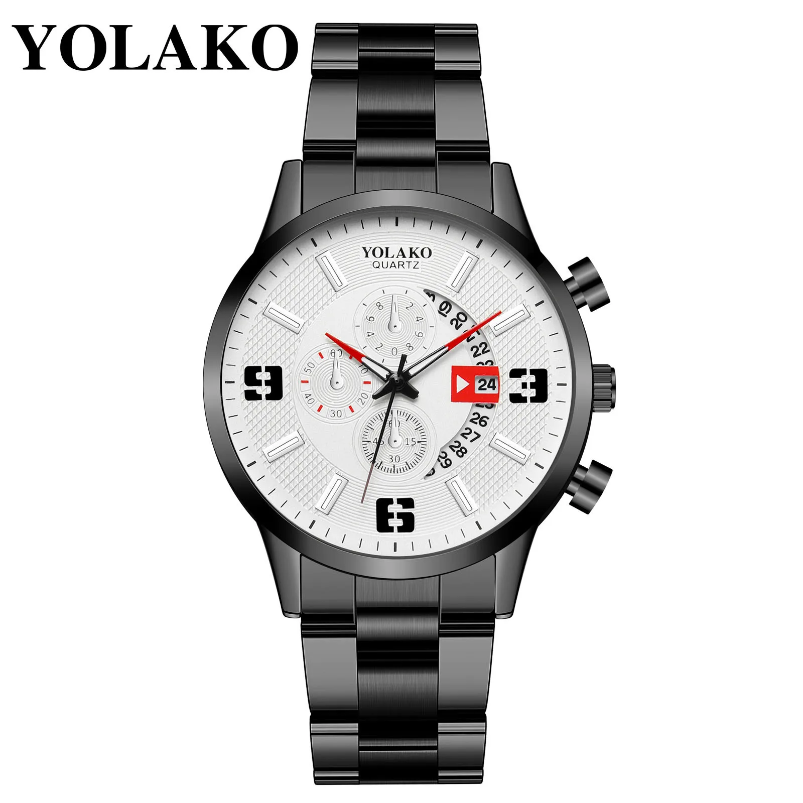 

Men's watches YOLAKO Men's Casual Fashion Quartz Stainless Steel Strap Watch Analog Watch buy china dire