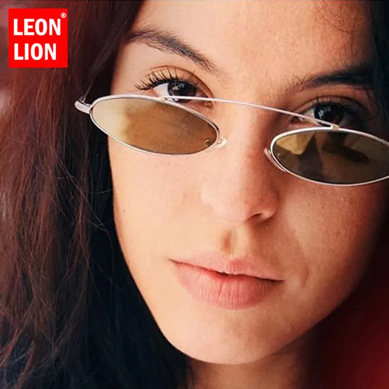 Женские круглые солнцезащитные очки LeonLion винтажные маленькие в стиле ретро