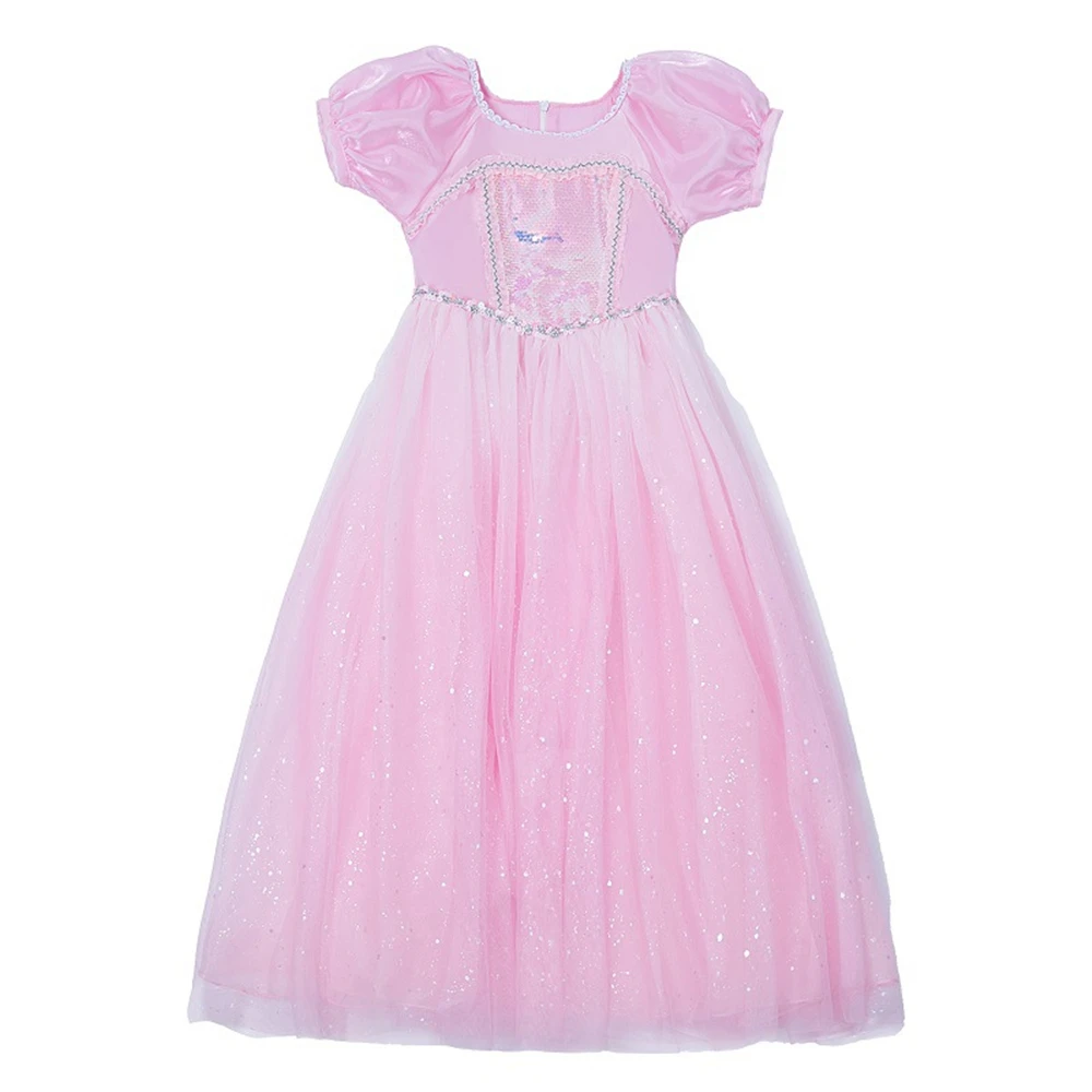 Костюм Спящей красавицы платье принцессы Авроры для маленьких девочек розовое
