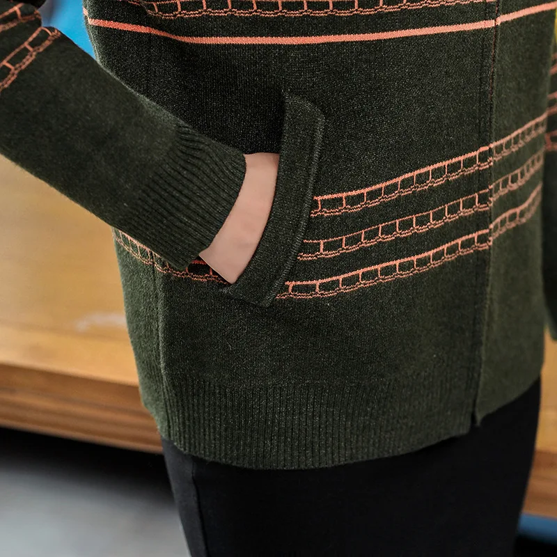 

Sweater Coat Women Knitwear Loose Plus Size Fashion Ladies Zipper Knitted Jacket Autumn New Comfortable Elegant Cardigan L920