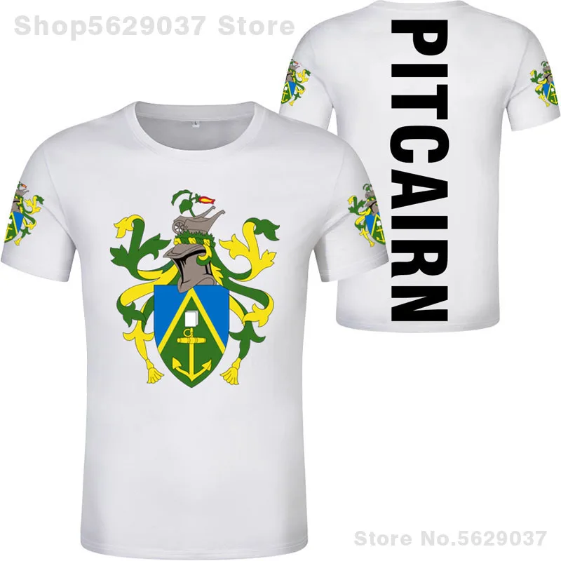 Футболка с изображением острова Питкэрн футболка сделай сам бесплатным именем и