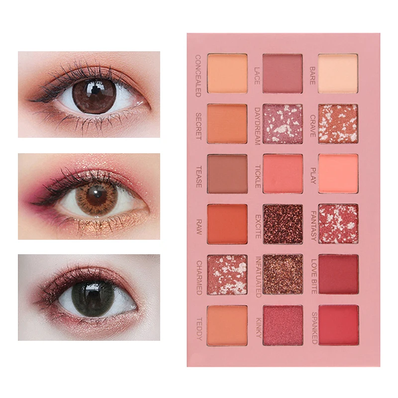 18 цветов Палетка теней для век водостойкая Дымчатая палитра матовая пудра