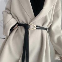 fashion luxury brand gold buckle women belts punk pu leather design waist strap for coats dress casual black waistband
