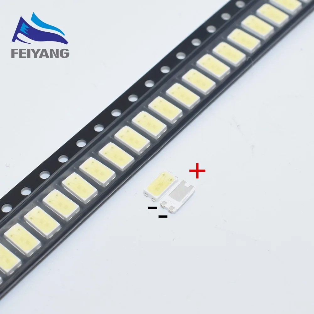 100 шт. для LG светодиодный ЖК-дисплей Подсветка ТВ Применение светодиоды средней