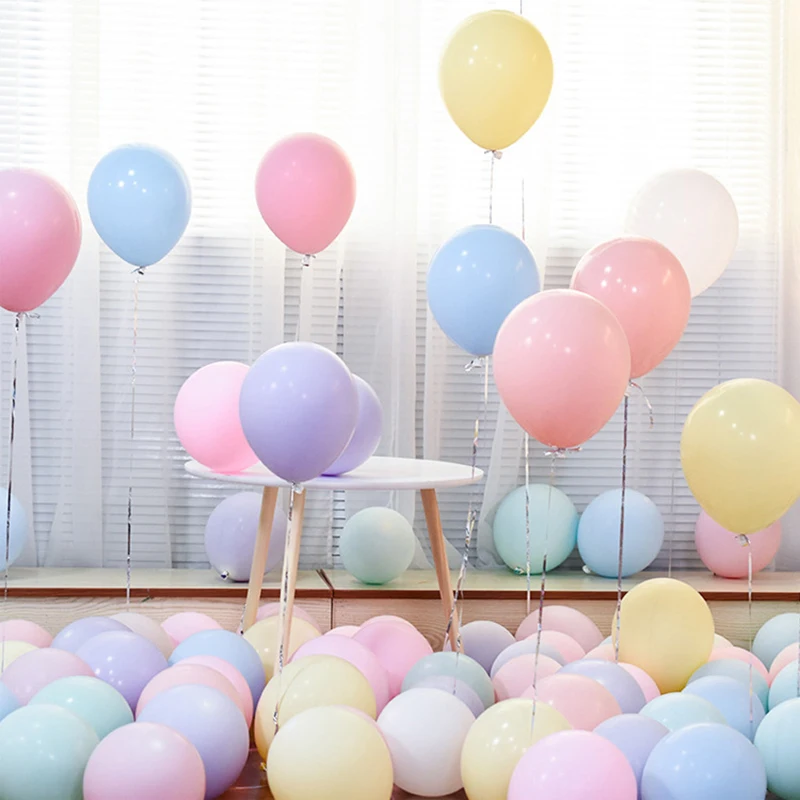 

10/30/50pcs Macarons Latex Balloons Pastel Candy Wedding Party Birthday Decoration Balloons Baby Shower Decor Air Globos