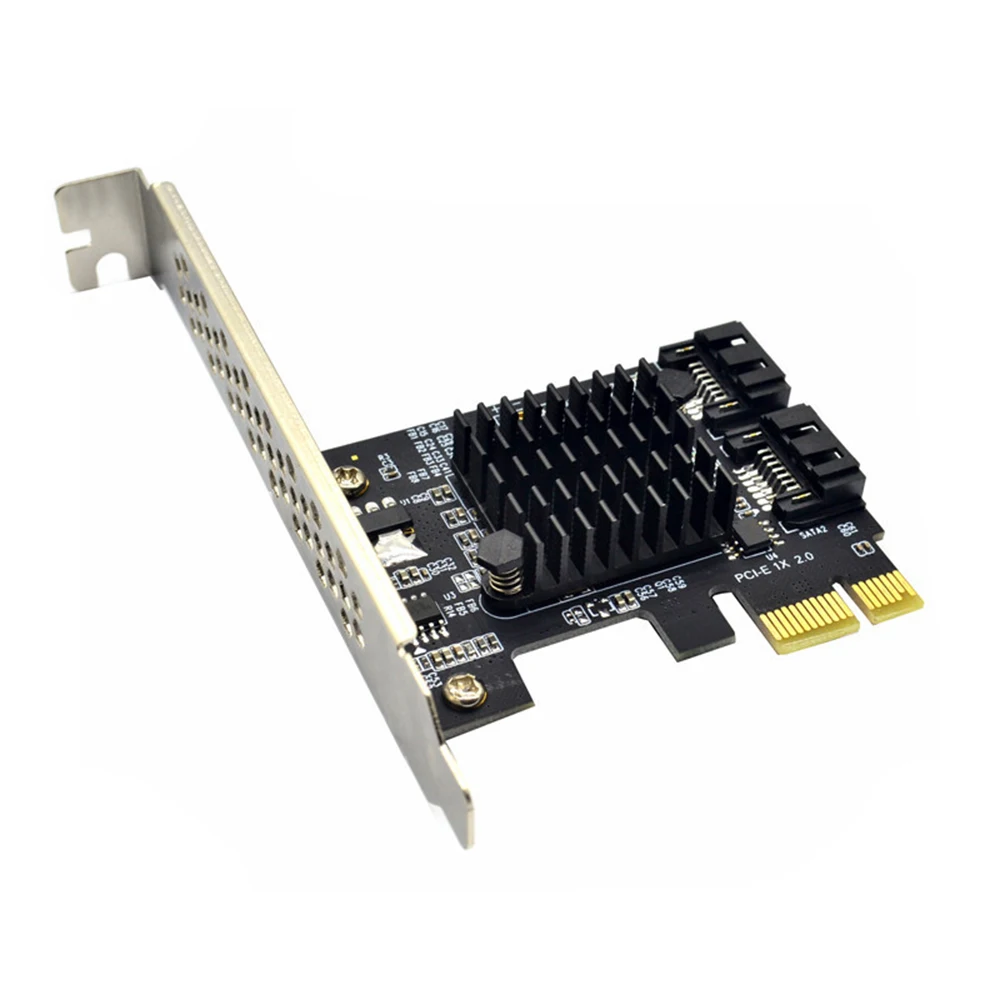 

PCIE to SATA 3 Expansion Card Add On Card Controller Dual SATA Port PCI Express Adapter Card Windows10/8/7/XP/2003/2008/Linux