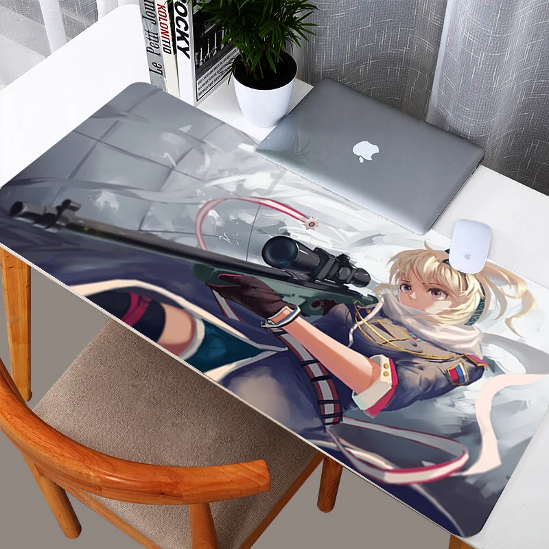 

Girls Frontline AR 15 Anime Mouse Pad Gaming Large Office Desk Pad Overlock Edge Size 400mm*800/900mm In Stock Fast Delivery