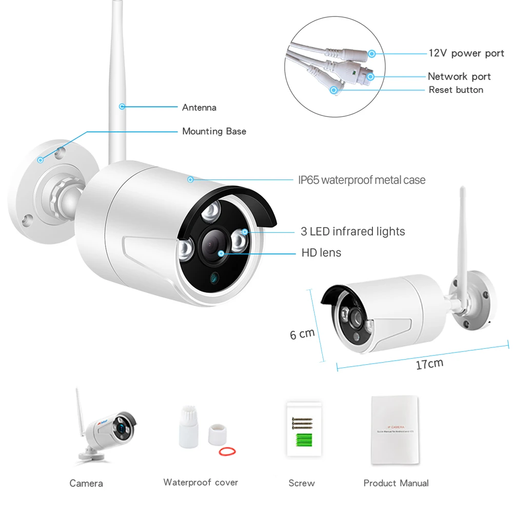 BESDER 1080P FHD 2.0MP Беспроводной IP Камера на открытом воздухе TF слот для карт памяти видеокамера охранной системы IP камера, Wi-Fi, Ночное видение камера onvif CCTV P2P