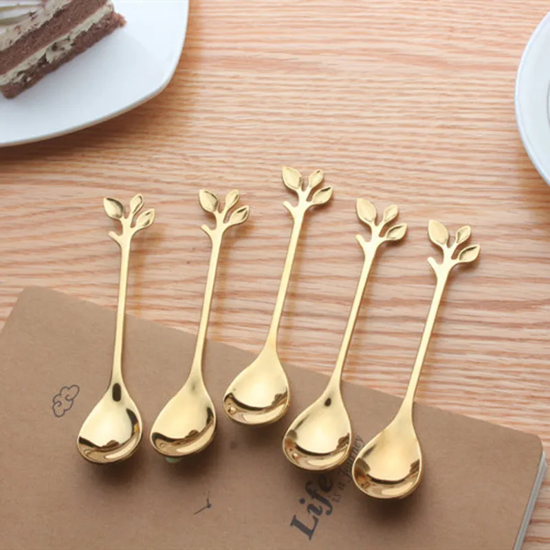 1 шт. прочный Нержавеющая сталь ложка творческий филиал ложки в виде