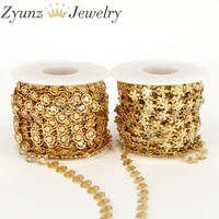 10 meters gold link chains bulk for diy jewelry making bracelets accessories handmade necklace findings anklets crafts