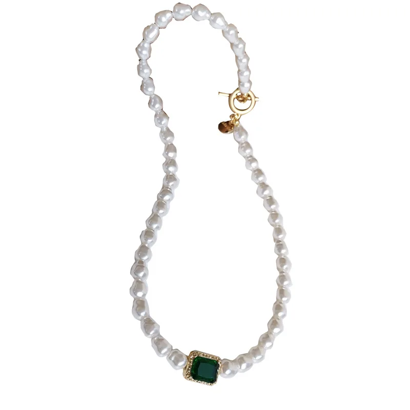 

Japanese Korean Retro Hong Kong Style Pearl Necklace Sweet Lady Charm Necklace Niche Hipster Choker Accessories Fashion Jewelry