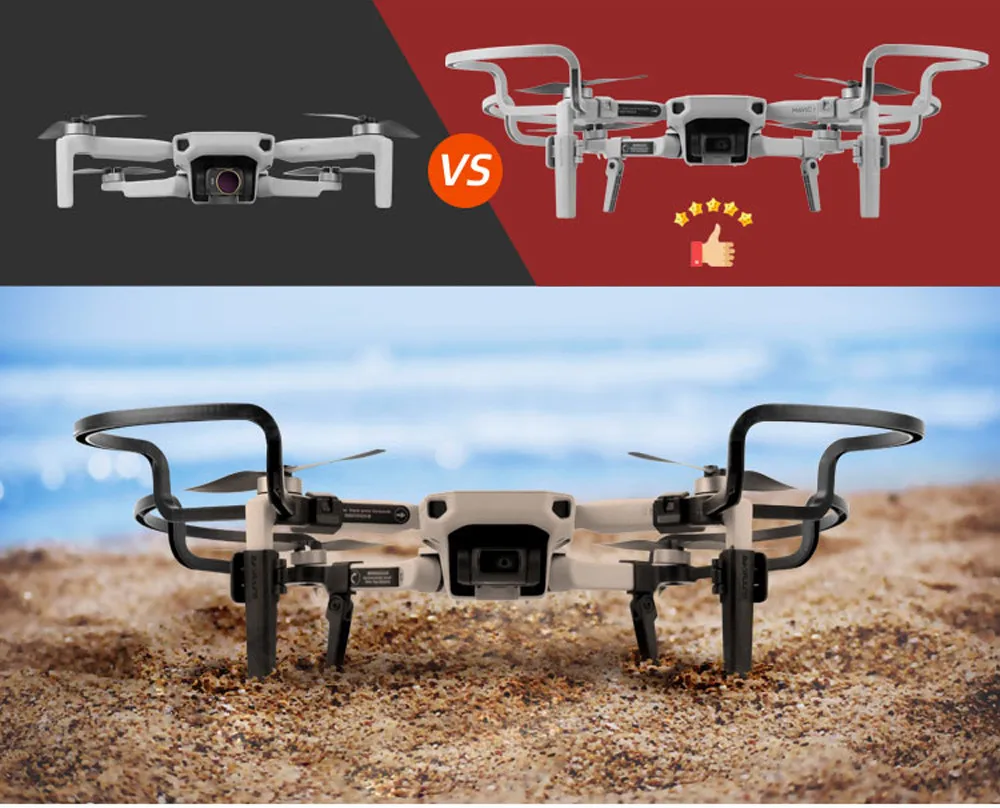 Quick Release Landing Gear Extension Legs Propellers Guards For DJI Mavic Mini Drone Quadcopter kids toys Folding Propeller#E30 |