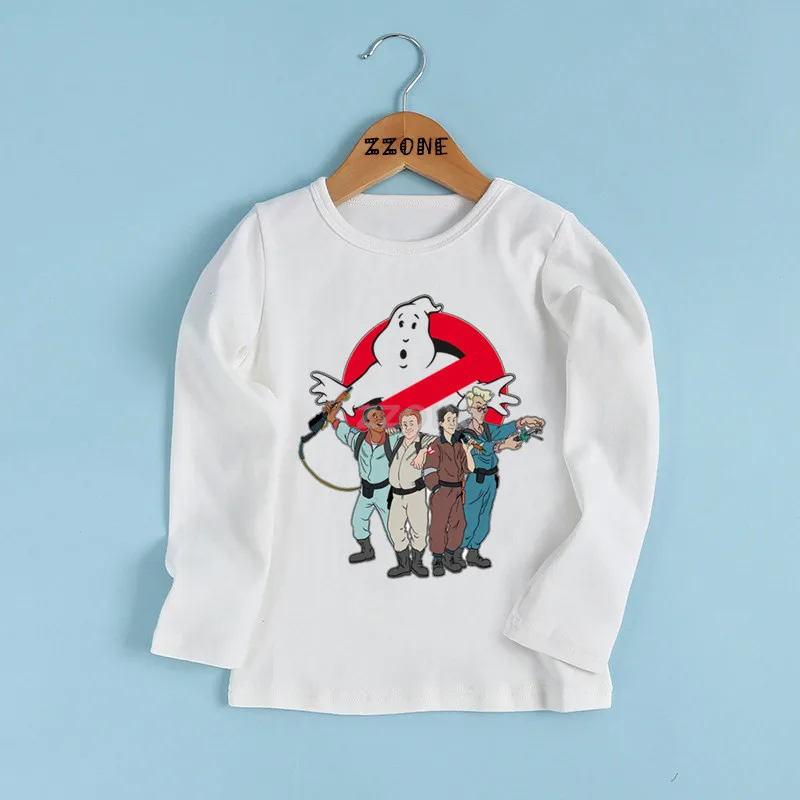 Футболка для мальчиков и девочек с логотипом старой школы принтом охотников за