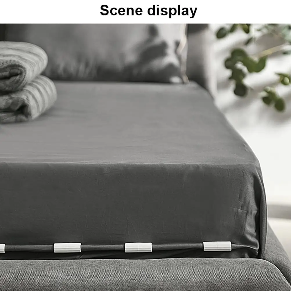 

Needle-free Bed Sheet Holder Household Invisible Sheet Clip Non-slip Mattress Sheet Buckle Bed Pegs Home Laundry Storage Tools