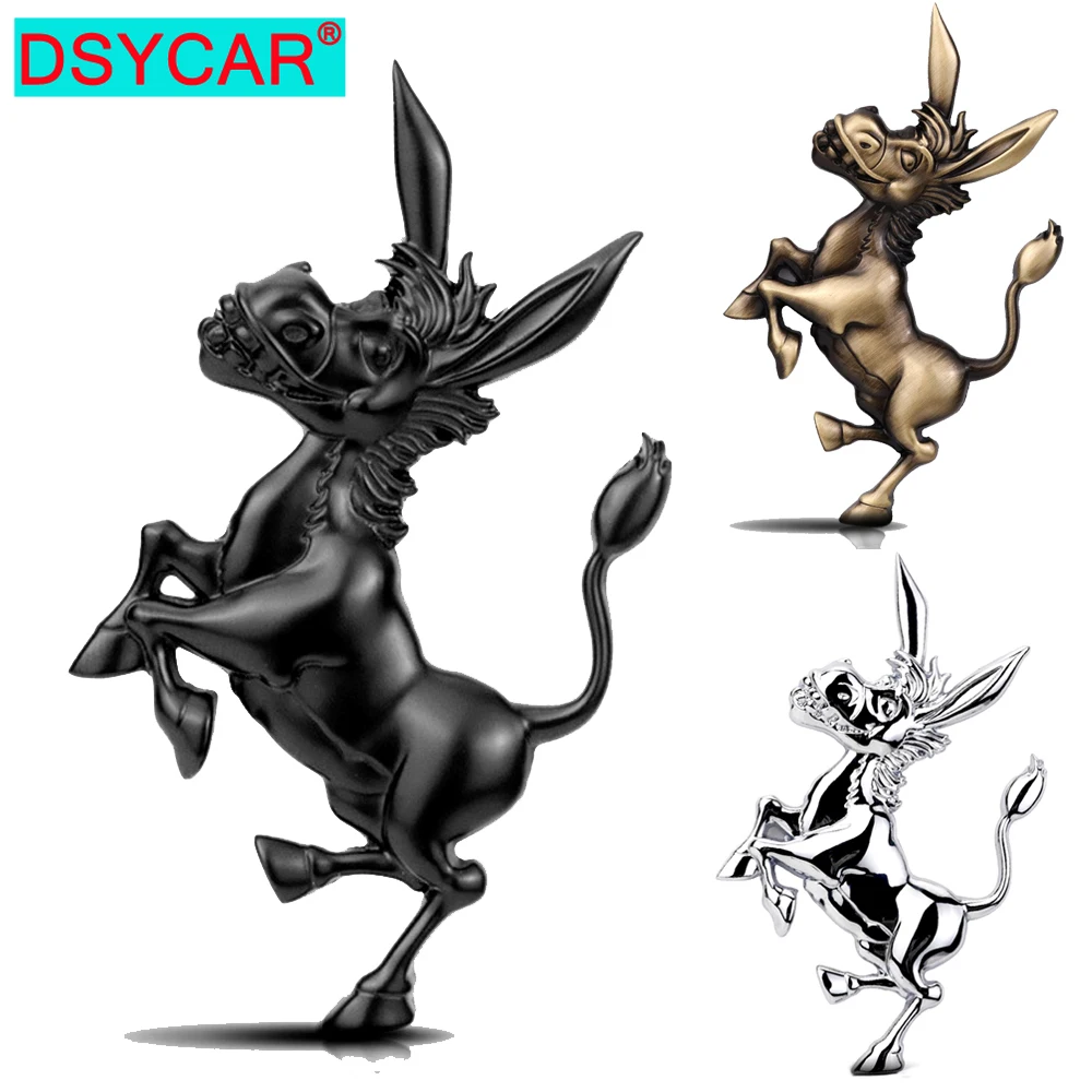Автомобильная наклейка DSYCAR Donkey эмблема значок 3D Премиум металлическая
