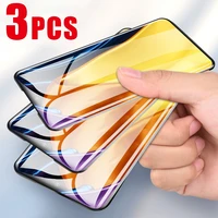 3pcs transparent tempered glass for xiaomi poco x3 f3 gt protective glass poco x3 nfc m3 pro full cover glass poco f3 gt x3 gt