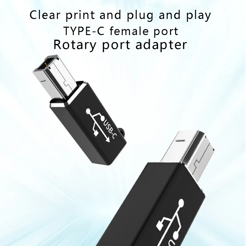 77UA Portable USB C to MIDI Port Type-c Female Durable Compact Simple Use Printer Scanner Adapter Plug and Play | Компьютеры и офис