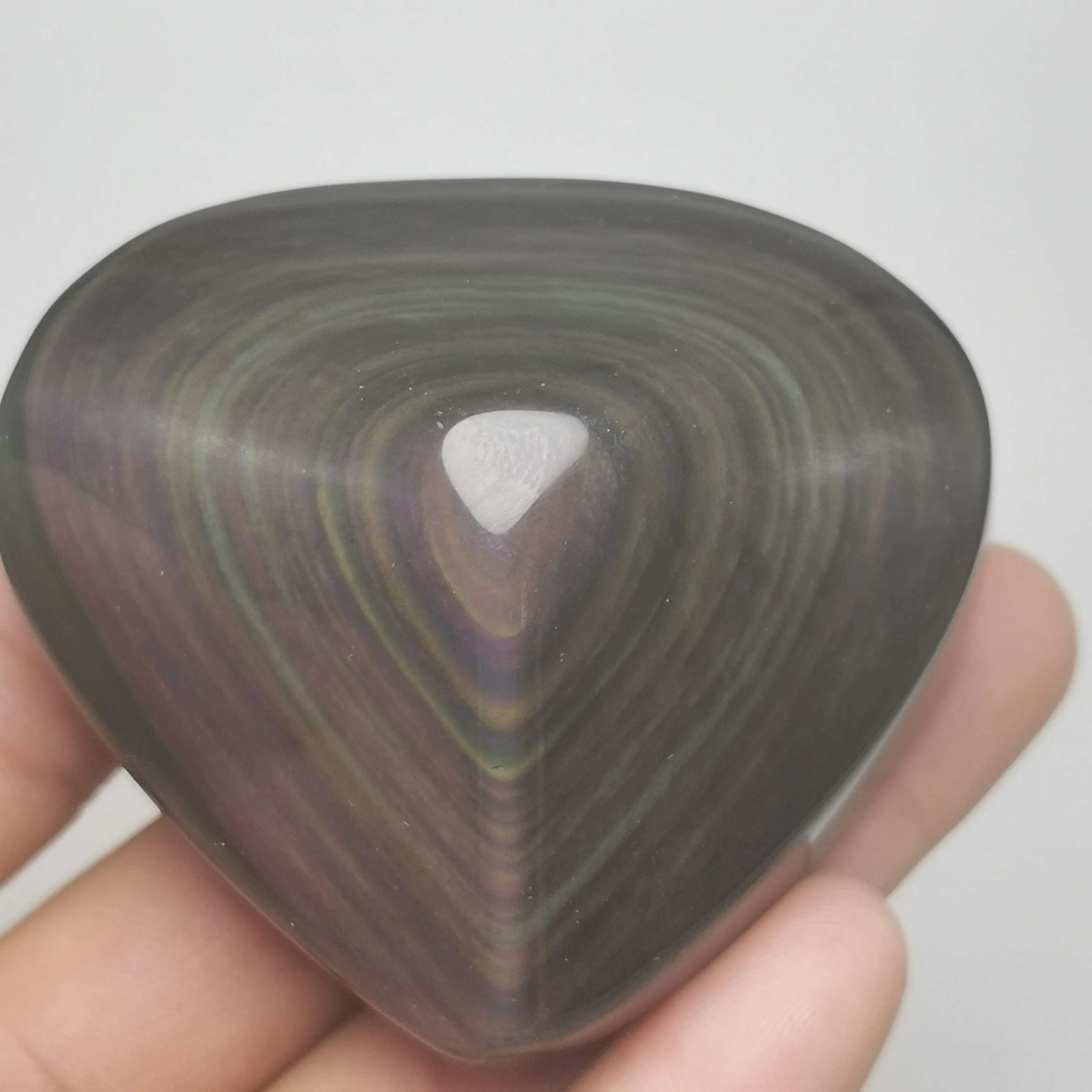 

Natural beauty color obsidian handmade cut heart shape, healing