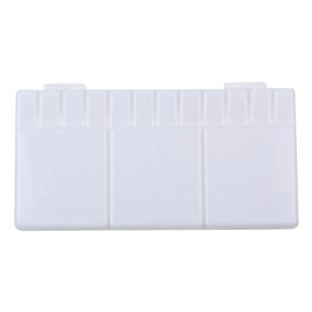 

33 Grid Finger Hole Storage Art Supplies Paint Palette Box Painting Tray White Gouache Watercolor Tool Plastic Artist Foldable