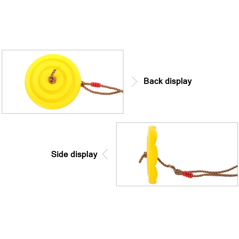 Дисковая игрушка качели для сидений круглая веревка висячая садовая игра