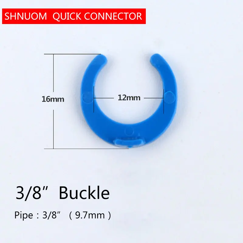 

Трубка с внешним диаметром 3/8 дюйма, синяя зажим, C-образное кольцо, соединительная пряжка, обратный осмос, быстрый соединитель для воды, Диам...