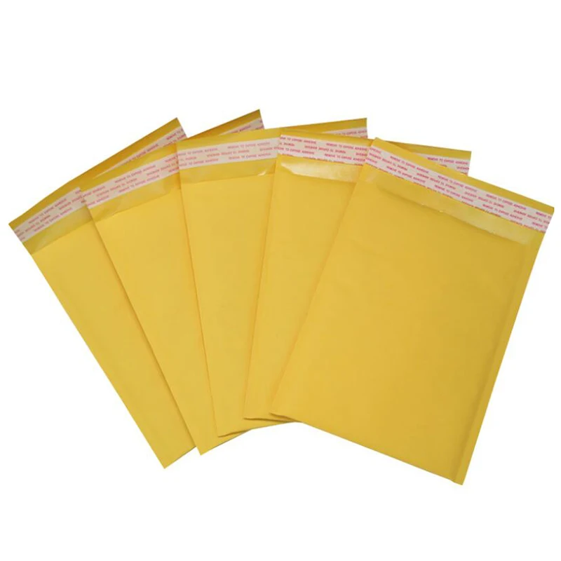 

50 Pc 22 x 25cm Kraft Paper Bubble Envelope Bag Mail Filled Envelope with Bubble Mail Bag