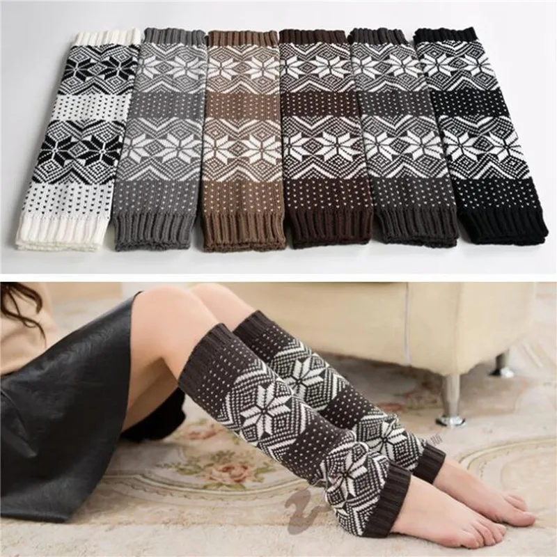 

Autumn And Winter Christmas Leg Warmers Thermal Leg Cover Pile Boot Cuffs Warm Gaiters For Women Girls Christmas Gift