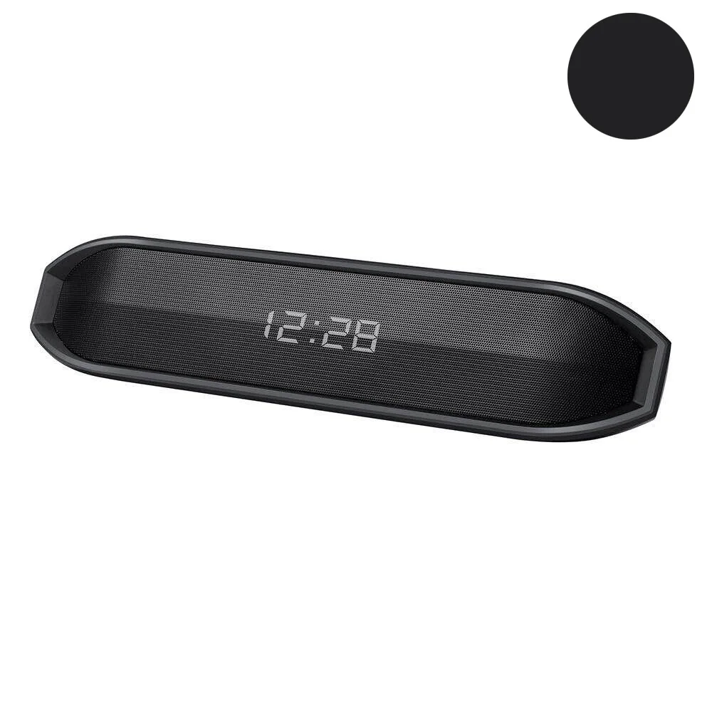 Черный HYASIA беспроводной Bluetooth динамик компьютер мини портативный маленький стерео автомобильный сабвуфер поддержка TF будильник Саундбар Bluetooth 4,2 - Цвет: Черный