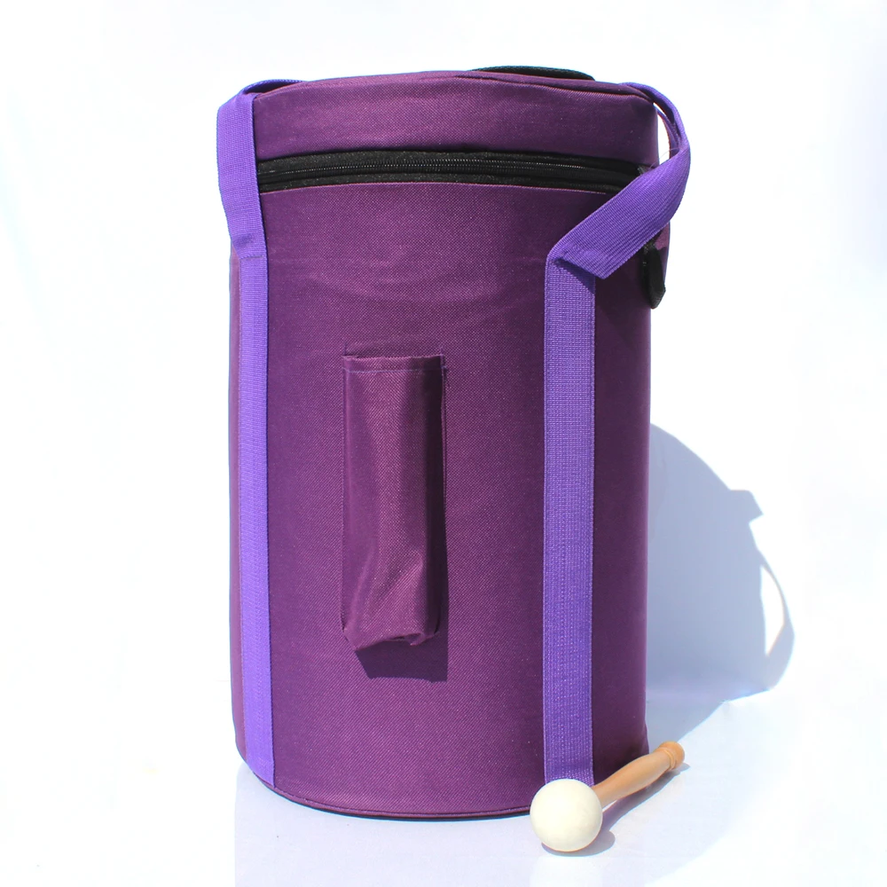 Фиолетовая Сумка для переноски 7 8 дюймов ручная Хрустальная Поющая миска с